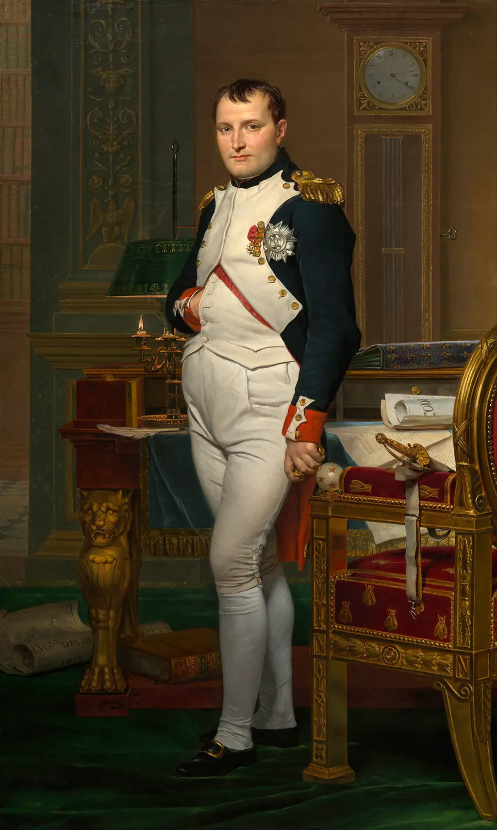 Napoleon Bonaparte in his Study at the Tuileries in Detail Jacques Louis David